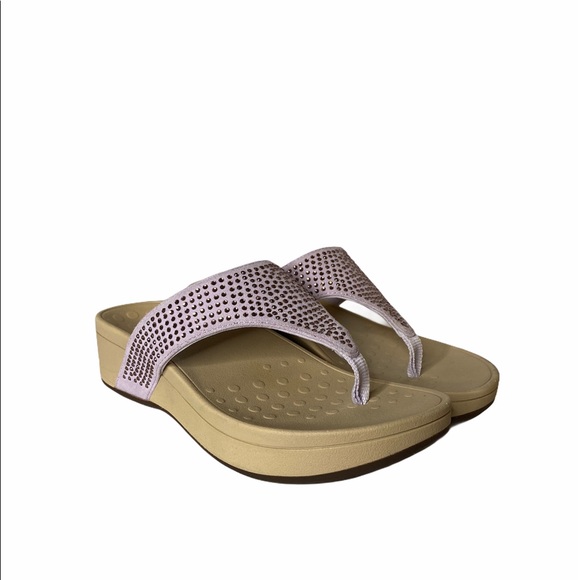 Vionic Naples Platform Champagne Gem Sandal - Picture 1 of 7